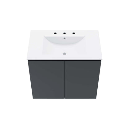 Bryn 30" Wall-Mount Bathroom Vanity by Modway