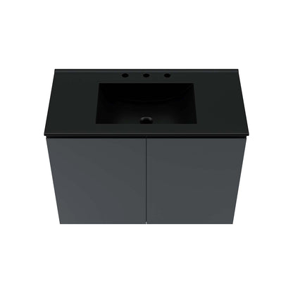 Bryn 36" Wall-Mount Bathroom Vanity by Modway