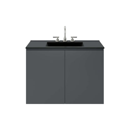 Bryn 36" Wall-Mount Bathroom Vanity by Modway