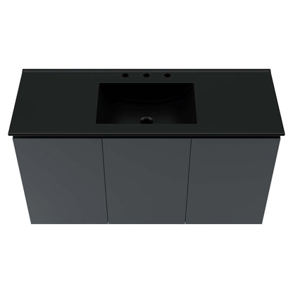Bryn 48" Wall-Mount Bathroom Vanity by Modway