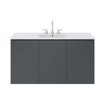 Bryn 48" Wall-Mount Bathroom Vanity by Modway
