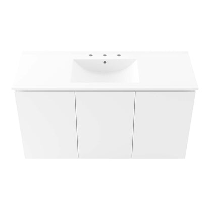 Bryn 48" Wall-Mount Bathroom Vanity by Modway