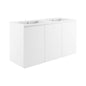 Bryn 48" Wall-Mount Double Sink Bathroom Vanity by Modway