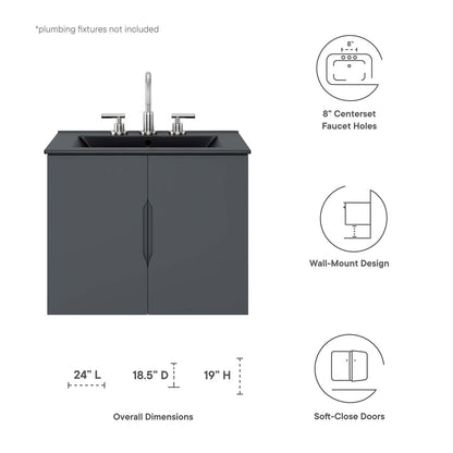 Vitality 24" Bathroom Vanity by Modway