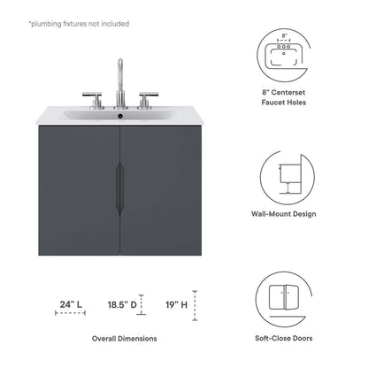 Vitality 24" Bathroom Vanity by Modway