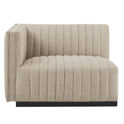 Conjure Channel Tufted Upholstered Fabric Loveseat by Modway