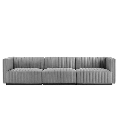 Conjure Channel Tufted Upholstered Fabric Sofa by Modway