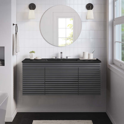 Render 48" Wall-Mount Bathroom Vanity by Modway