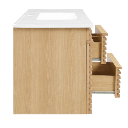 Render 48" Wall-Mount Bathroom Vanity by Modway
