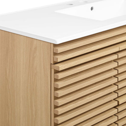 Render 48" Wall-Mount Bathroom Vanity by Modway