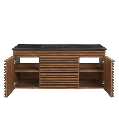 Render 48" Wall-Mount Bathroom Vanity by Modway
