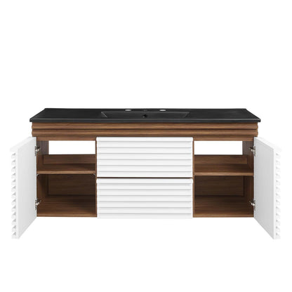 Render 48" Wall-Mount Bathroom Vanity by Modway