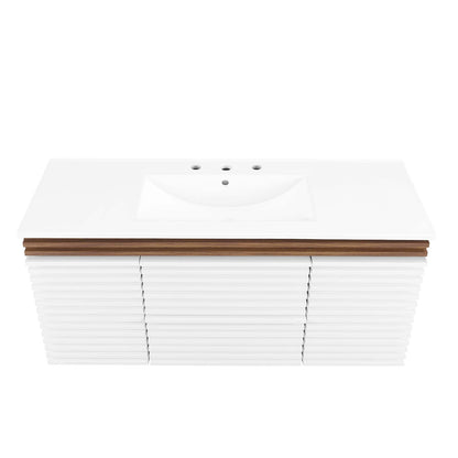Render 48" Wall-Mount Bathroom Vanity by Modway