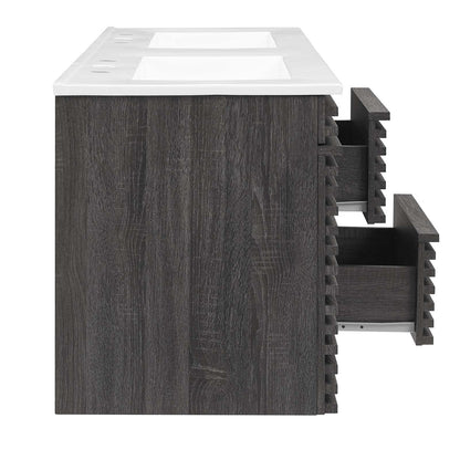 Render 48" Wall-Mount Bathroom Vanity by Modway