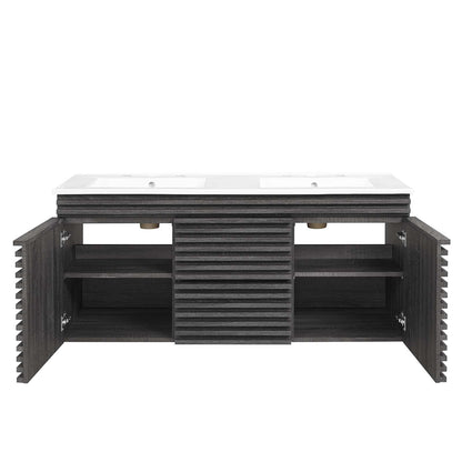 Render 48" Wall-Mount Bathroom Vanity by Modway