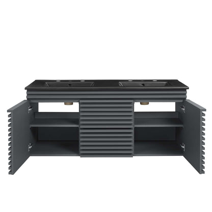 Render 48" Wall-Mount Bathroom Vanity by Modway