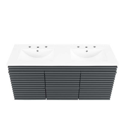 Render 48" Wall-Mount Bathroom Vanity by Modway