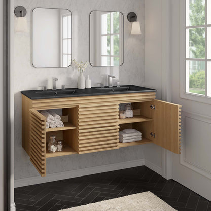 Render 48" Wall-Mount Bathroom Vanity by Modway