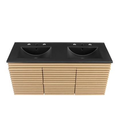 Render 48" Wall-Mount Bathroom Vanity by Modway