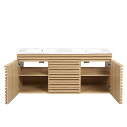 Render 48" Wall-Mount Bathroom Vanity by Modway