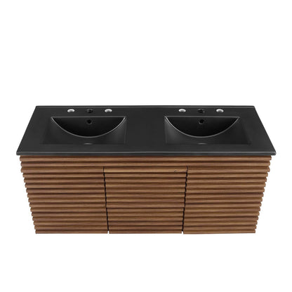 Render 48" Wall-Mount Bathroom Vanity by Modway