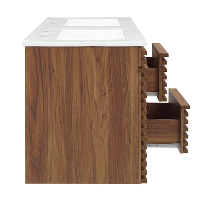 Render 48" Wall-Mount Bathroom Vanity by Modway