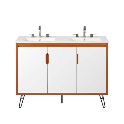 Energize 48" Double Sink Bathroom Vanity by Modway