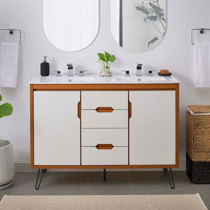 Energize 48" Double Sink Bathroom Vanity by Modway