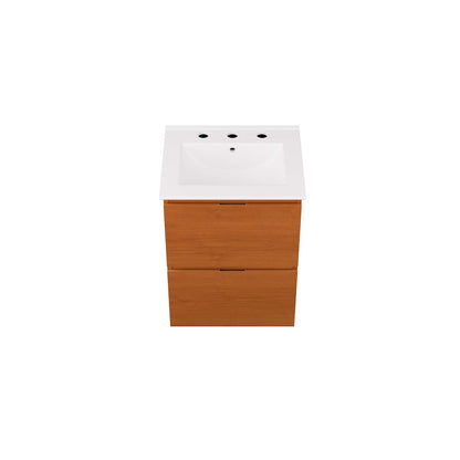 Scenic 18" Wall-Mount Bathroom Vanity by Modway