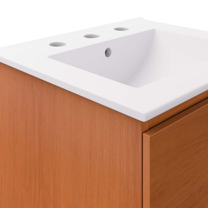 Scenic 18" Wall-Mount Bathroom Vanity by Modway