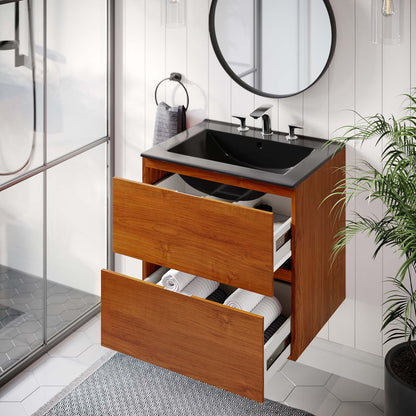 Scenic 24" Wall-Mount Bathroom Vanity by Modway