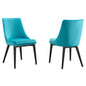 Viscount Accent Performance Velvet Dining Chairs Set of 2 by Modway