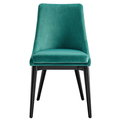Viscount Accent Performance Velvet Dining Chairs Set of 2 by Modway