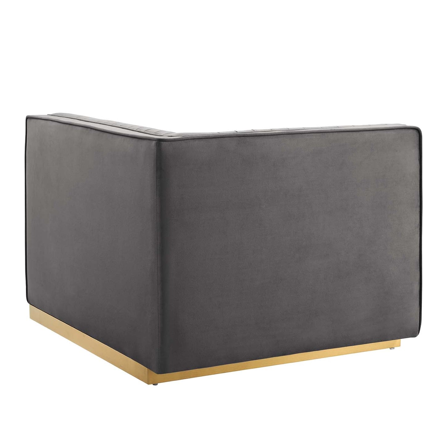 Sanguine Channel Tufted Performance Velvet 4-Seat Modular Sectional Sofa by Modway