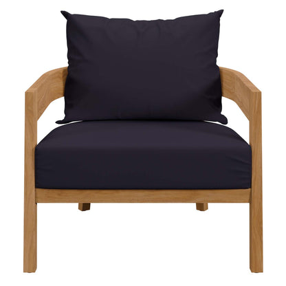 Brisbane 3-Piece Teak Wood Outdoor Patio Set by Modway