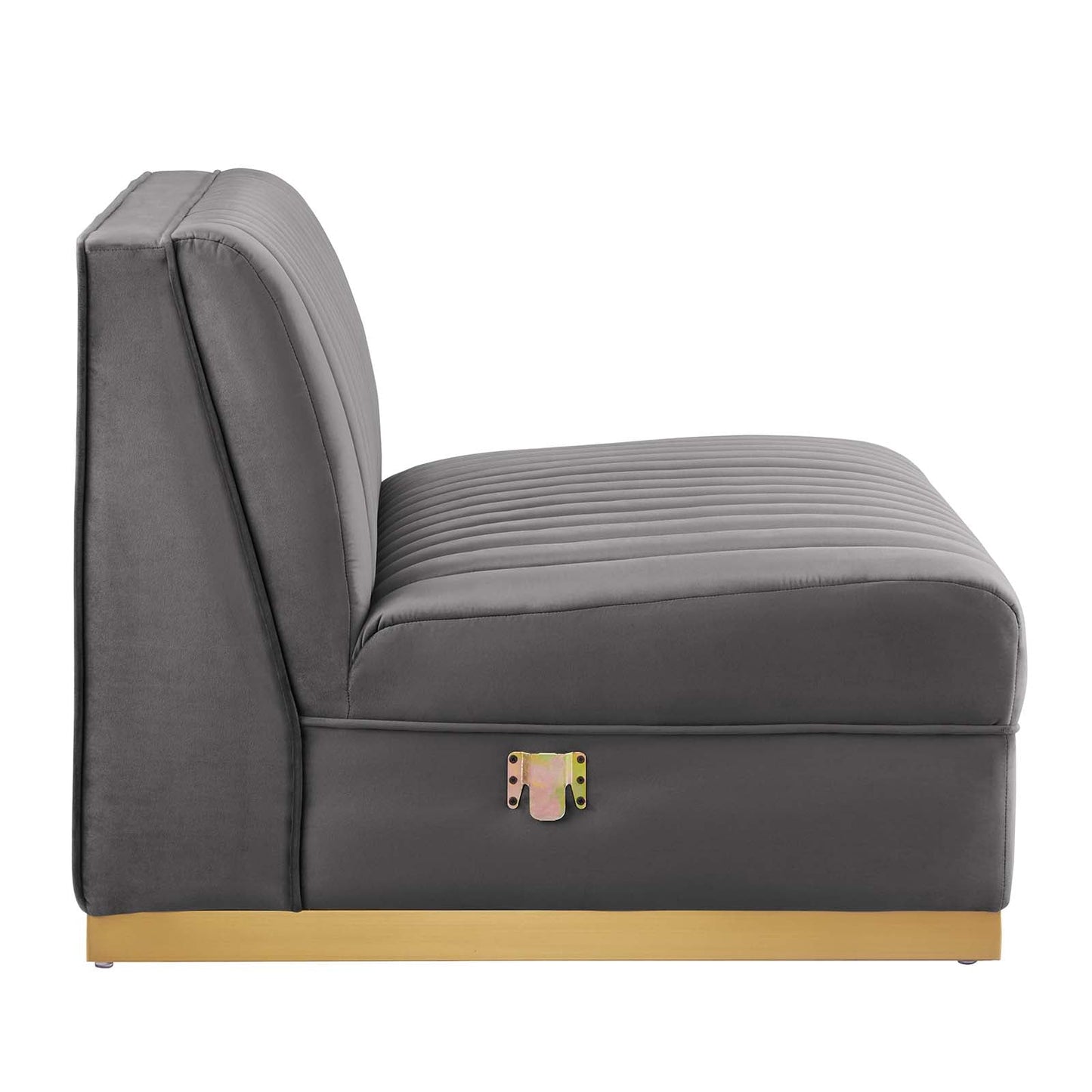 Sanguine 6-Piece Channel Tufted Performance Velvet Modular Sectional Sofa by Modway