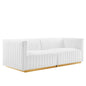 Conjure Channel Tufted Performance Velvet Loveseat by Modway