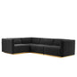 Conjure Channel Tufted 4-Piece Sectional