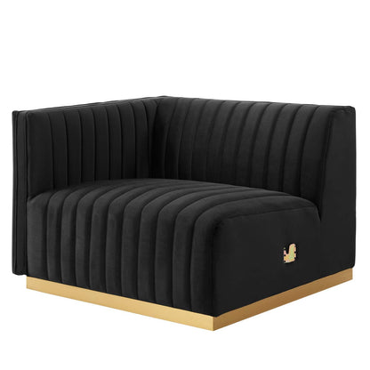 Conjure Channel Tufted 4-Piece Sectional