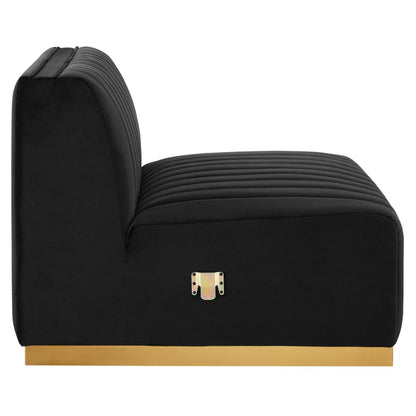 Conjure Channel Tufted Performance Velvet 4-Piece