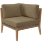 Clearwater Outdoor Patio Teak Wood Corner Chair by Modway