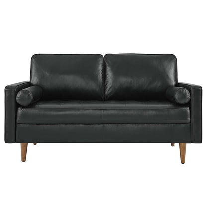 Valour Leather Loveseat by Modway