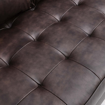 Valour Leather Loveseat by Modway