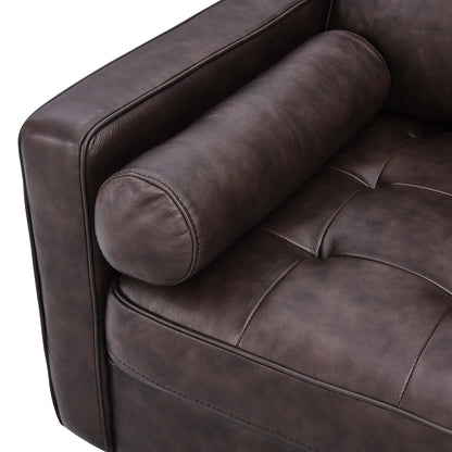 Valour 88" Leather Sofa by Modway