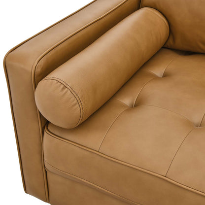 Valour 88" Leather Sofa by Modway