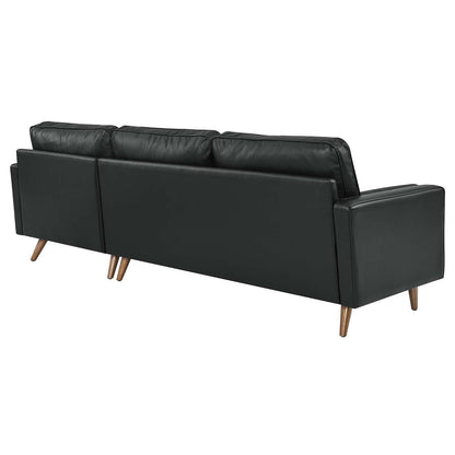 Valour 98" Leather Sectional Sofa by Modway