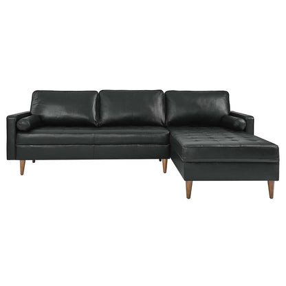 Valour 98" Leather Sectional Sofa by Modway