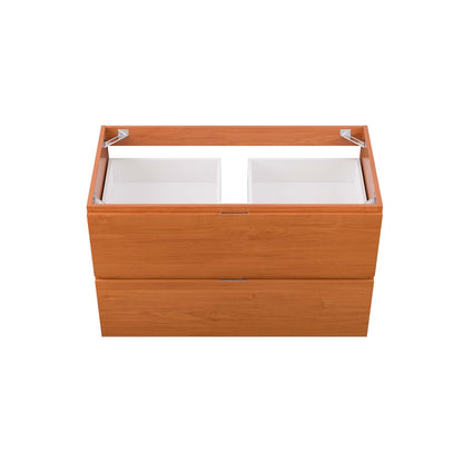 Scenic 36" Wall-Mount Bathroom Vanity Cabinet (Sink Basin Not Included) by Modway