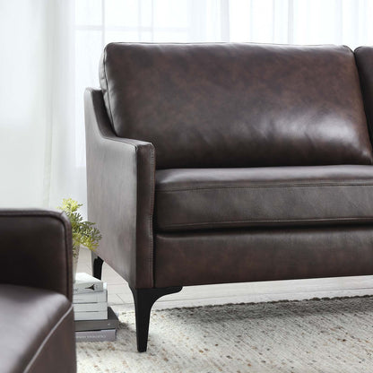 Corland Leather Sofa by Modway