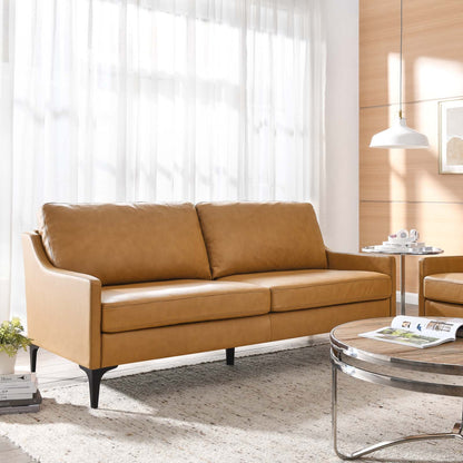 Corland Leather Sofa by Modway